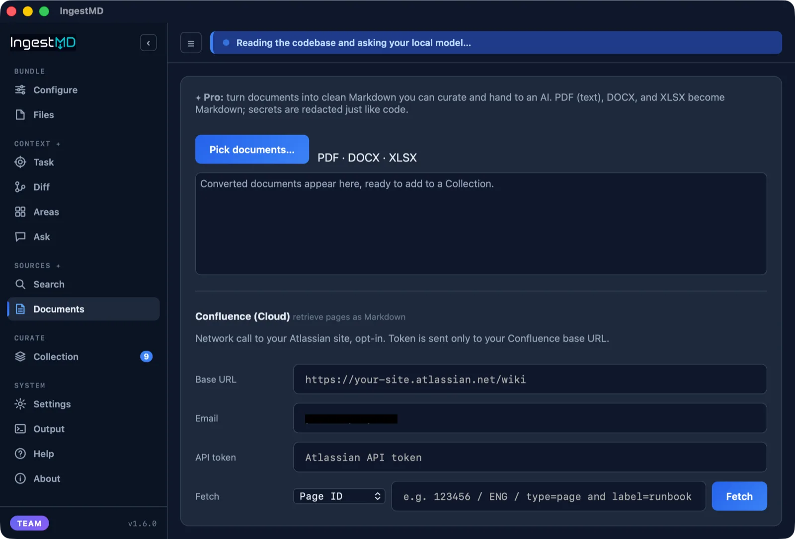 IngestMD Documents and Confluence